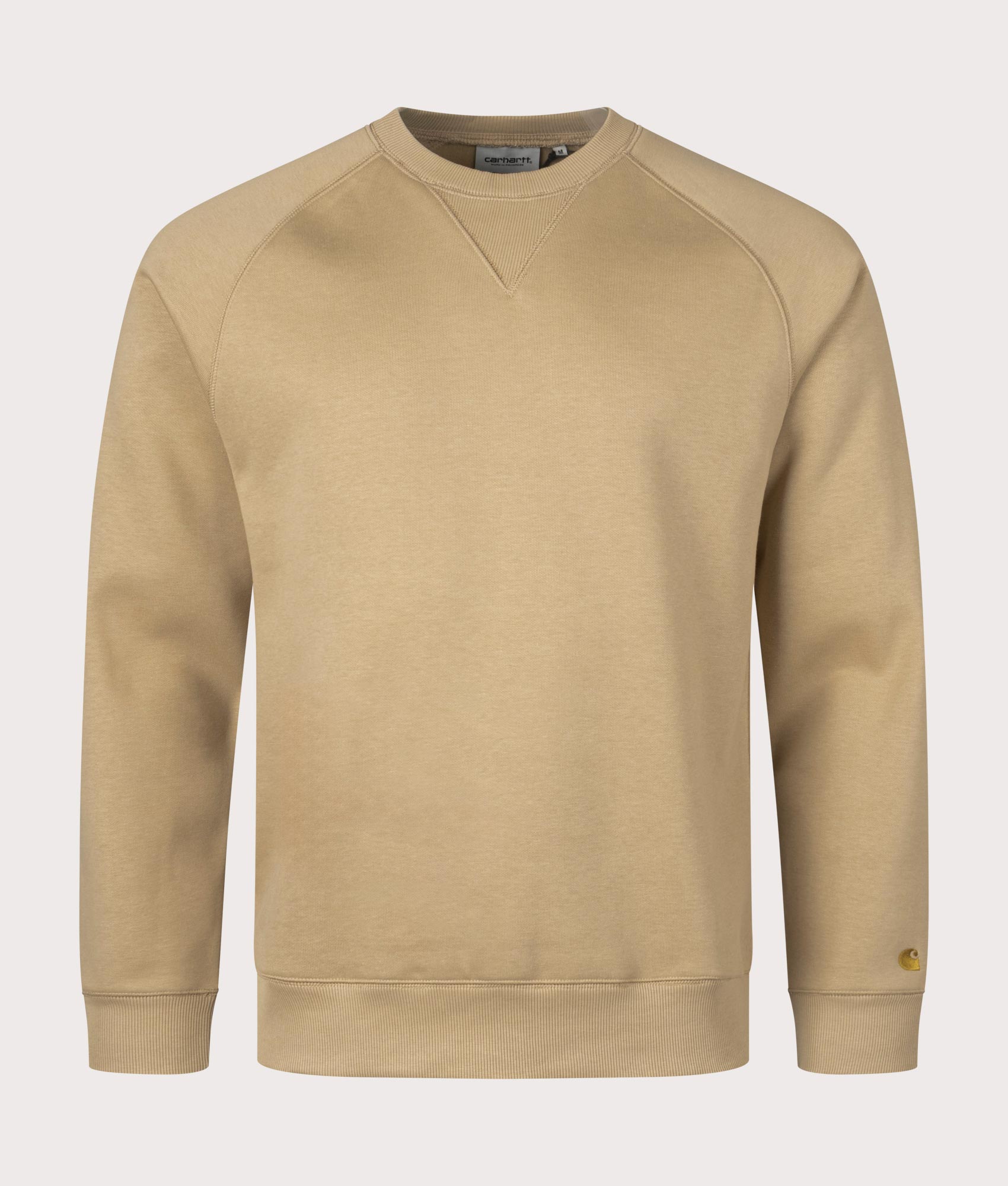 Carhartt WIP Chase Sweatshirt in Sable Gold front Shot at EQVVS