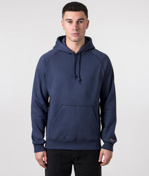 EQVVS Carhartt WIP Chase Hoodie in Blue/Gold front shot