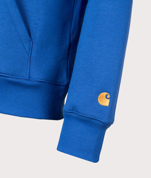 Chase Hoodie in Acapulco by Carhartt. EQVVS Detail Shot.