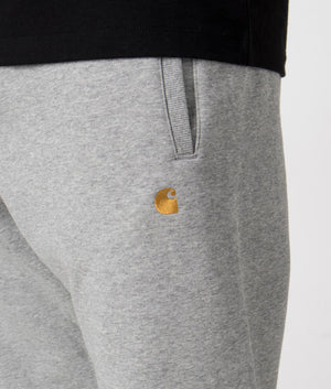 Chase Joggers in Grey Heather/Gold by Carhartt. EQVVS Detail Shot.
