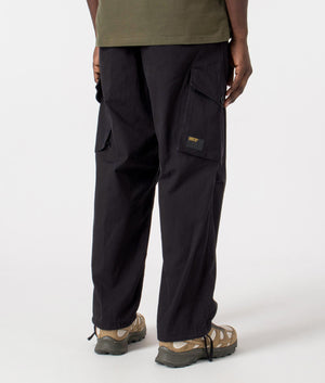Carhartt WIP Unity Pants in Black, Relaxed Fit, 100% Cotton back Shot at EQVVS