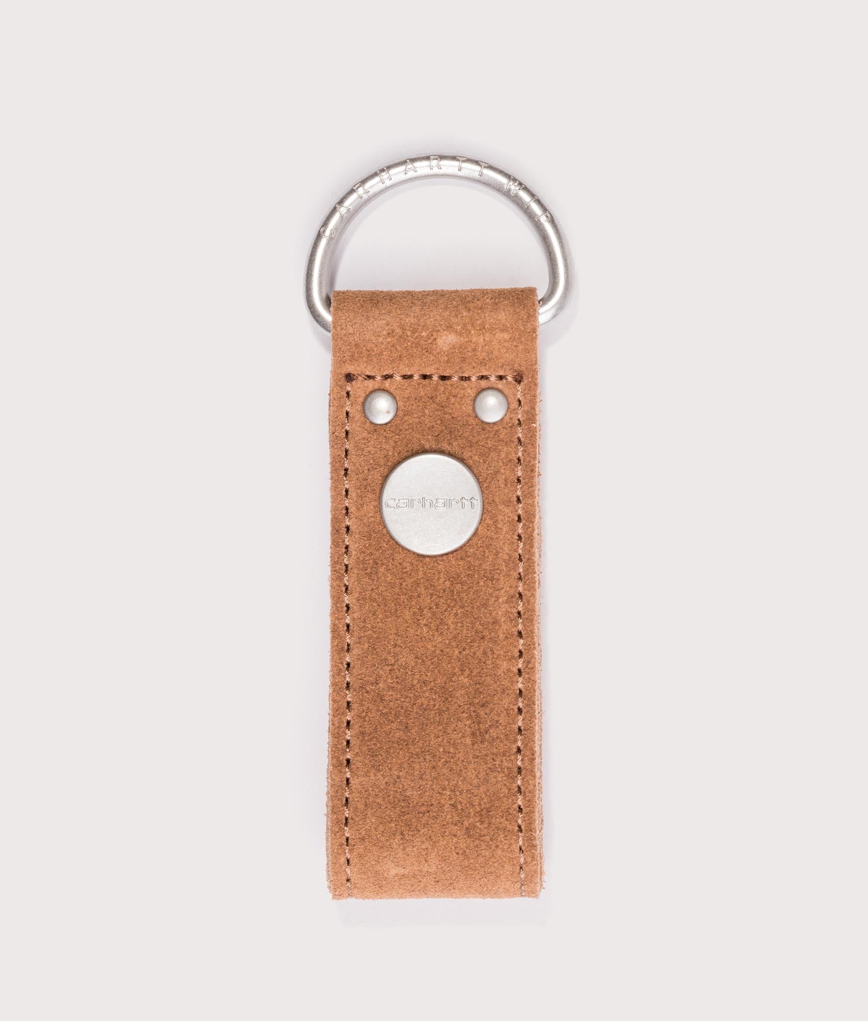 Carhartt WIP Suede Keyholder in Hamilton Brown. Front Shot at EQVVS.