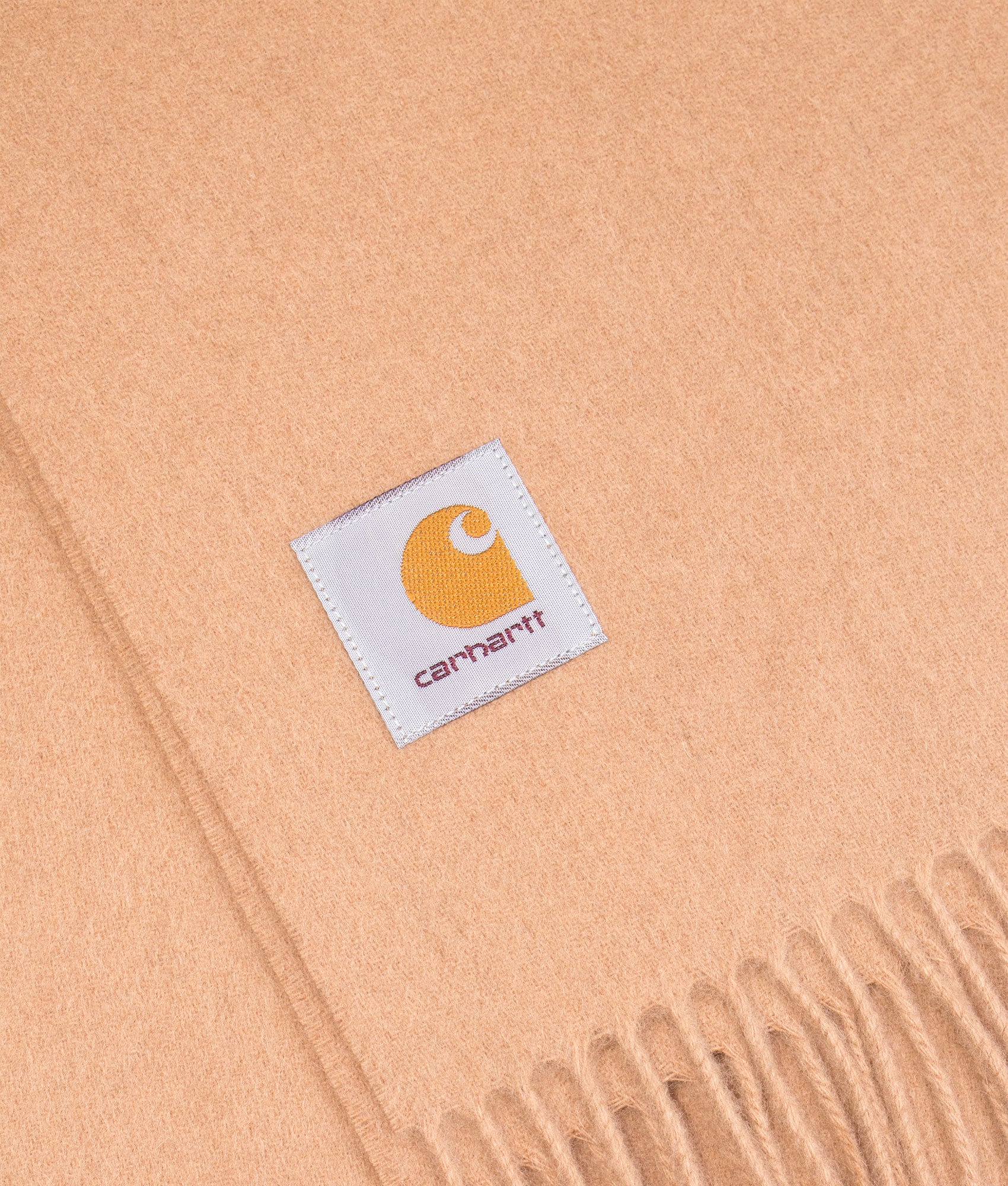 Clan Scarf in Peanut | Carhartt WIP | EQVVS | Detail shot 