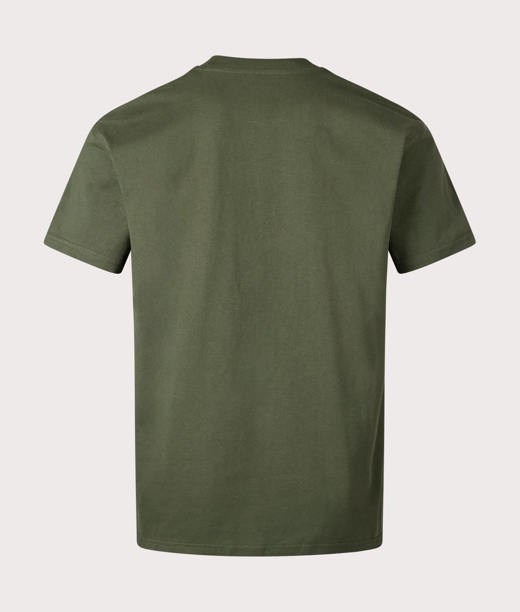 Relaxed Fit American Script T-Shirt in Tarragon by Carhartt WIP. EQVVS Shot.
