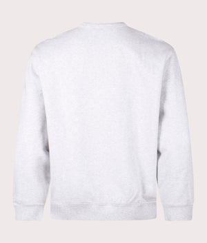 Billy Sweatshirt in Ash Heather by Carhartt WIP. Shot at EQVVS, reverse shot. 