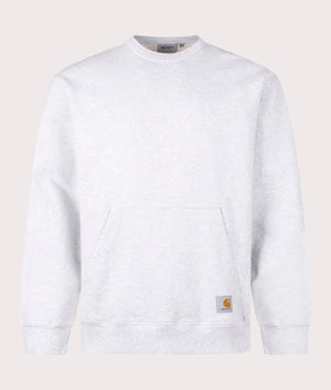 Billy Sweatshirt in Ash Heather by Carhartt WIP. Shot at EQVVS, front shot. 