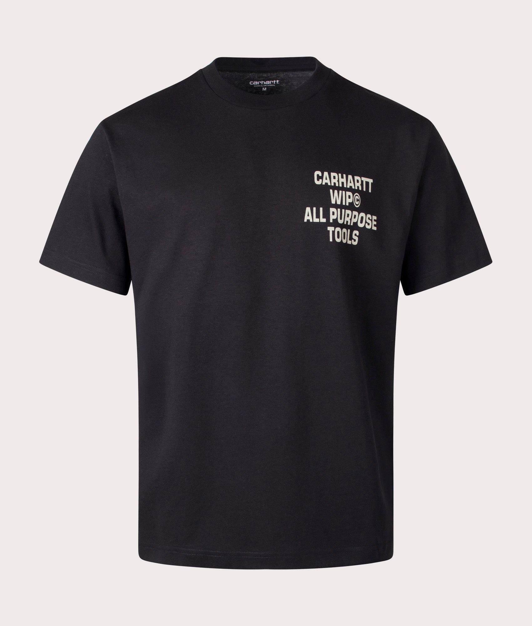 Relaxed Fit Cross Screw T-Shirt in Black by Carhartt WIP. EQVVS Shot.