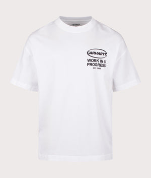 White Body of Work T-Shirt by Carhartt WIP. Shot at EQVVS today. Front shot. 