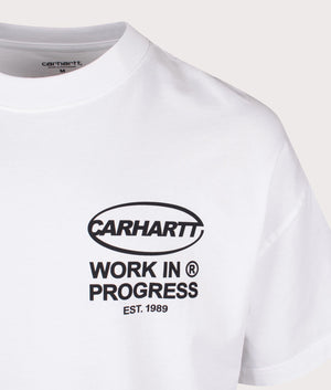 White Body of Work T-Shirt by Carhartt WIP. Shot at EQVVS. Detail shot. 