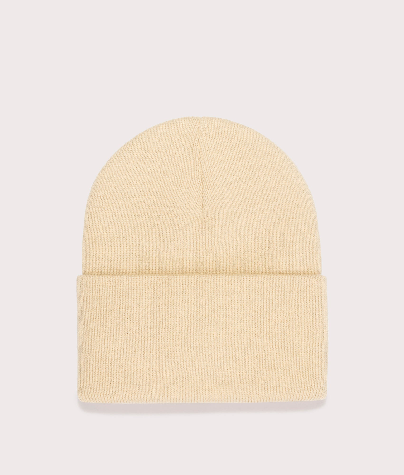 Carhartt WIP Acrylic Watch Hat in Cornsilk. Shot at EQVVS. Back shot 