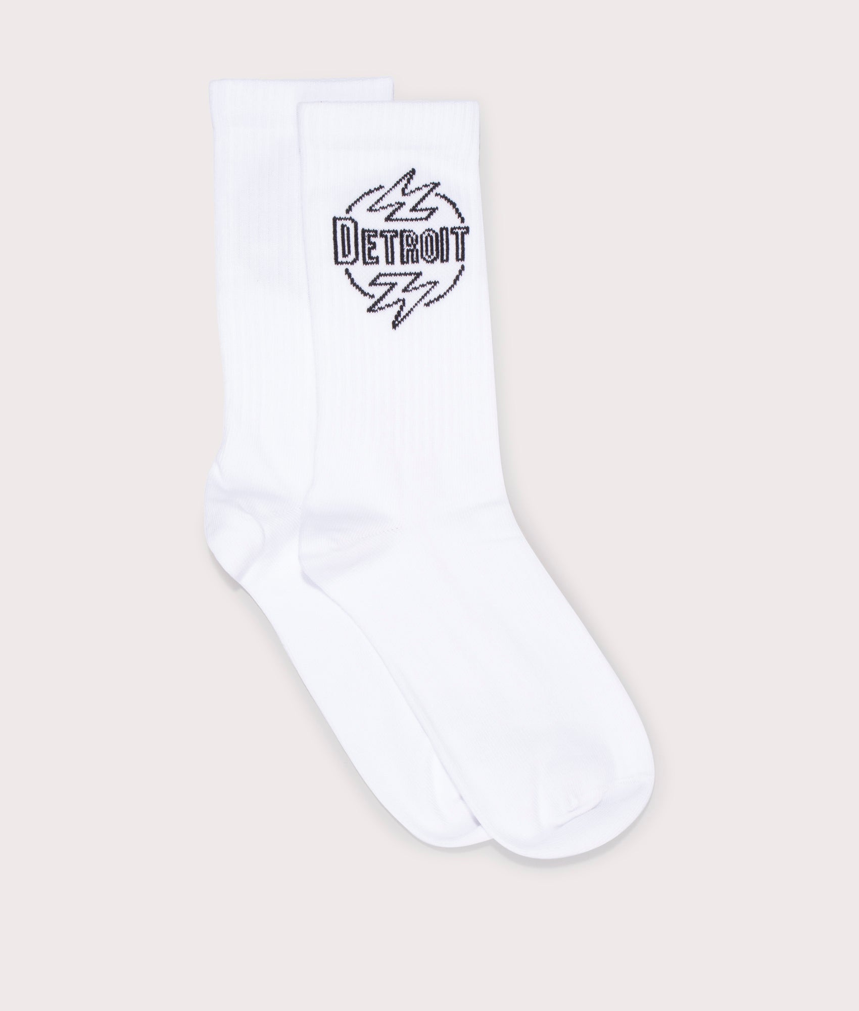 Carhartt WIP Ablaze Socks in White. Flat angle shot at EQVVS.