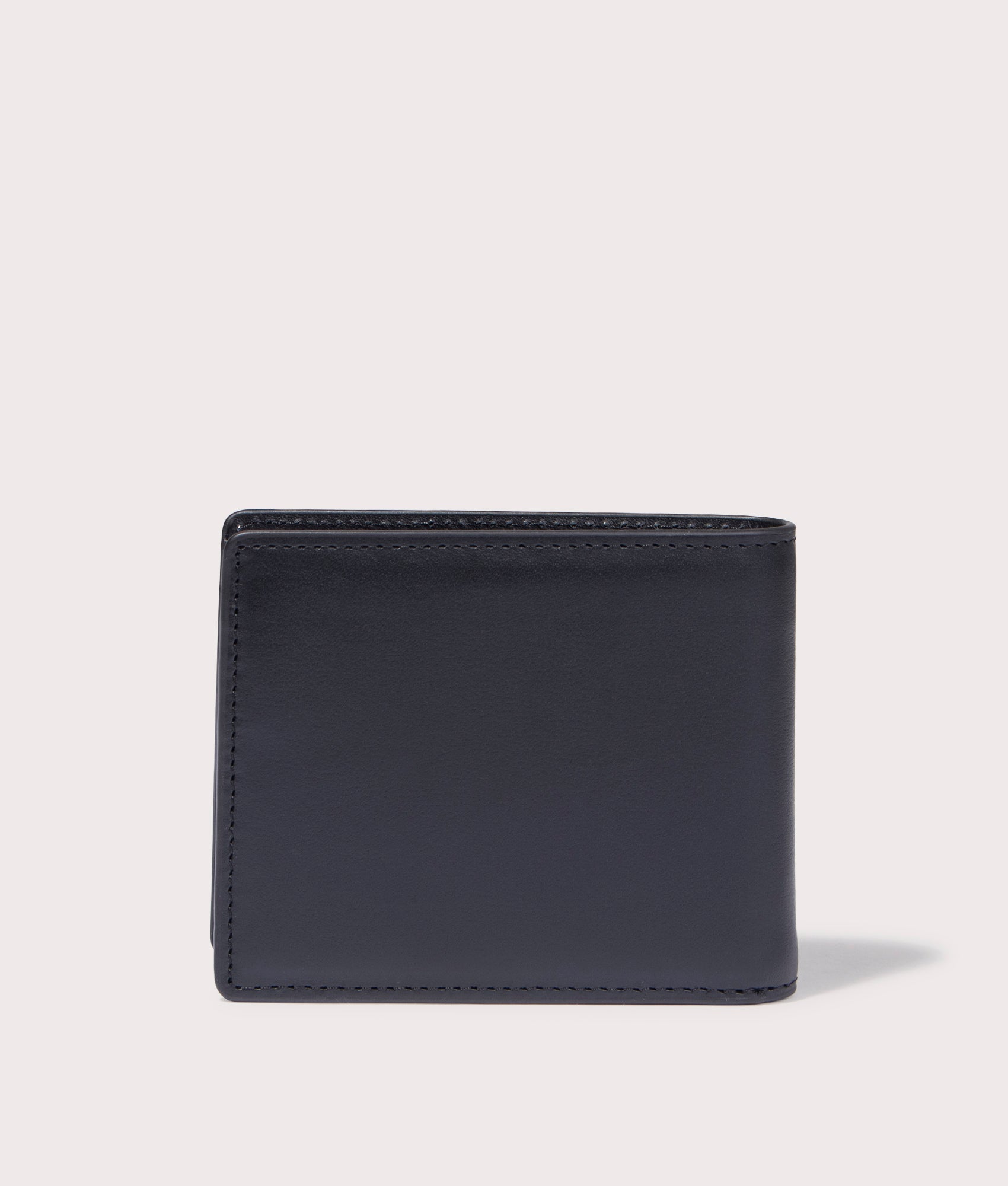 Carhartt WIP Vegas Billfold Wallet in black with silver branding at EQVVS back Shot