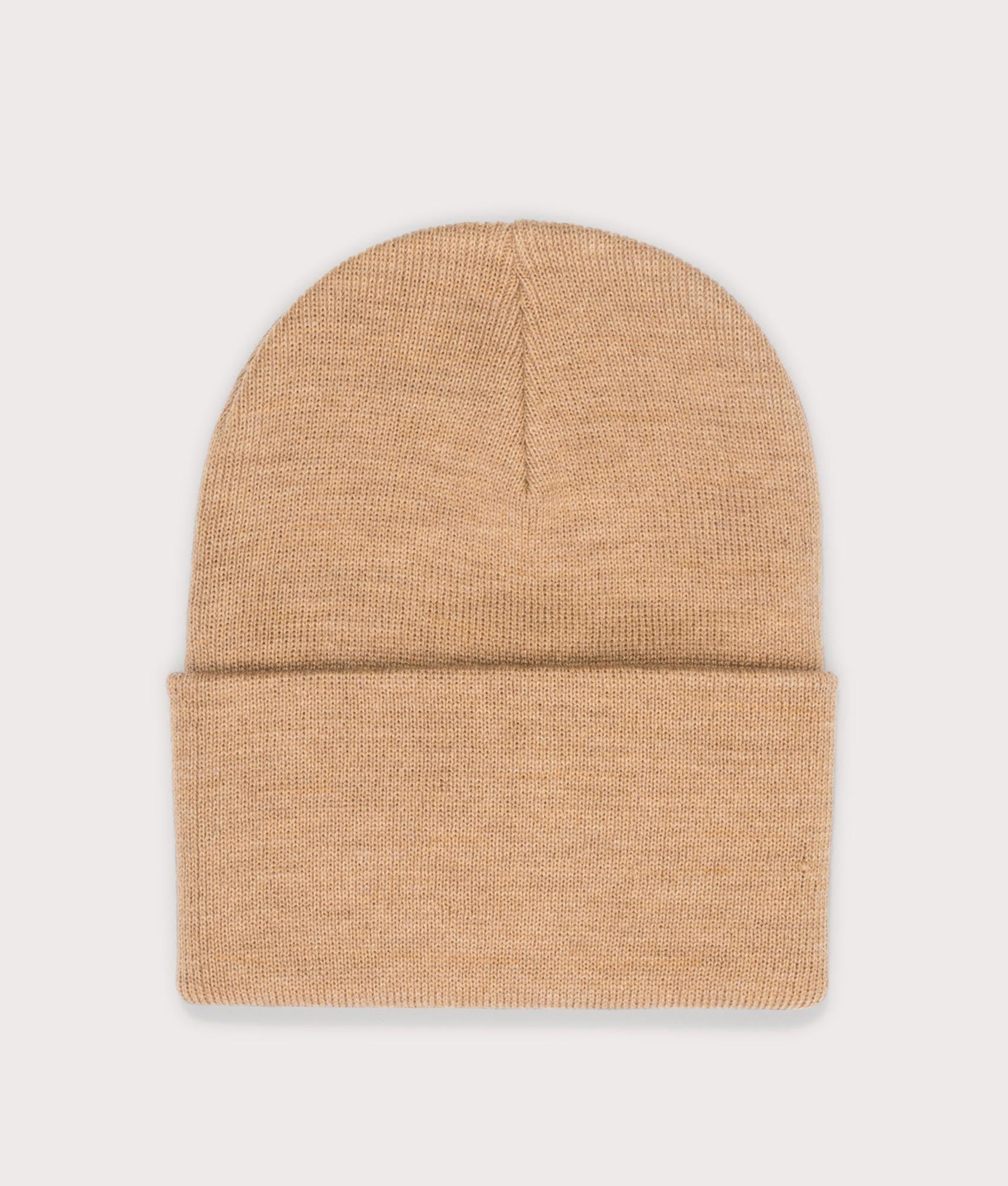 Acrylic Watch Hat Carhartt WIP Peanut Heather - Shot at EQVVS. 
