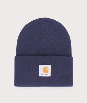 Carhartt WIP Acrylic Watch Hat in air force blue at EQVVS menswear Front shot