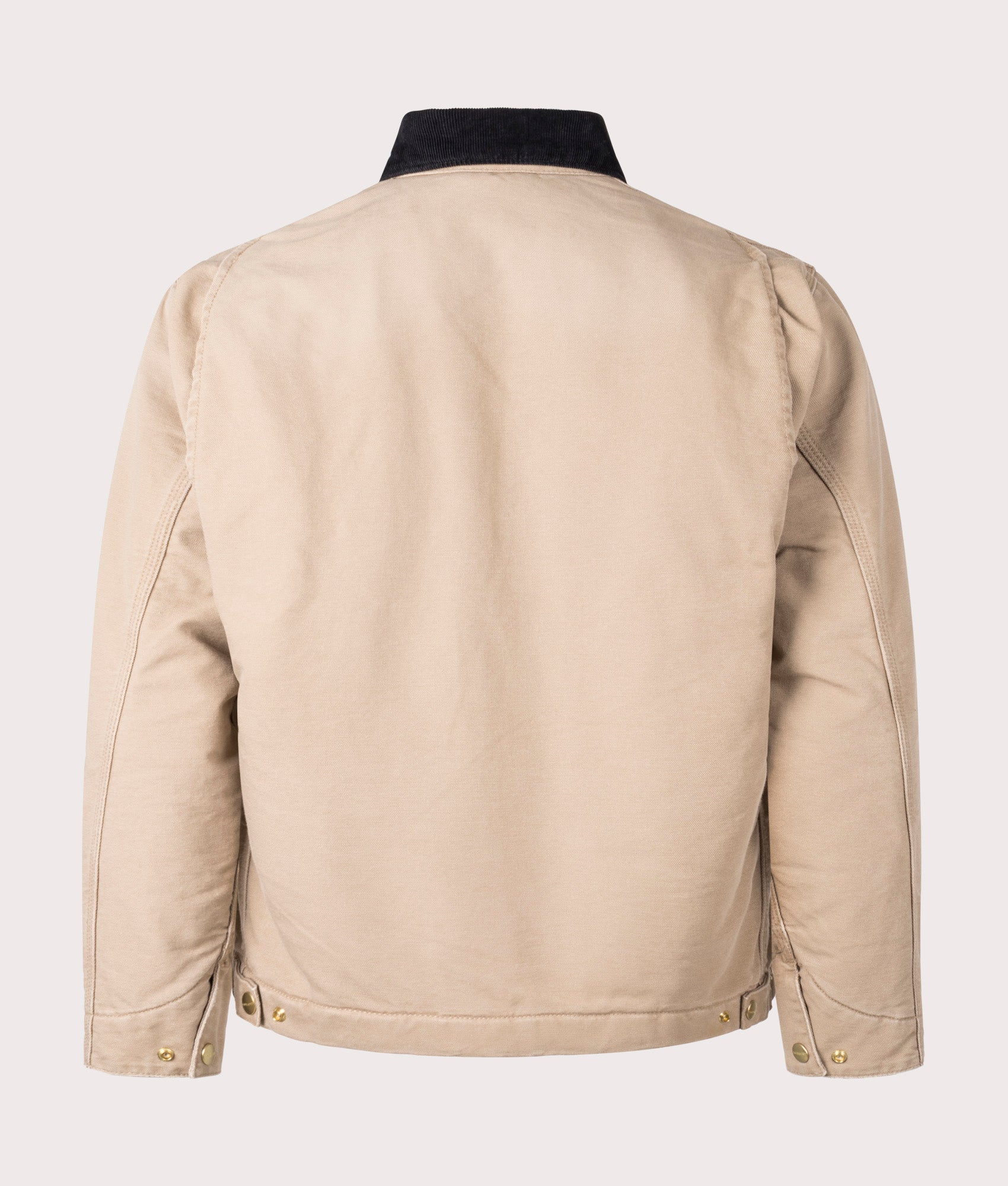 Carhartt WIP Relaxed Fit OG Detroit Jacket in Peanut/Black at EQVVS menswear back shot
