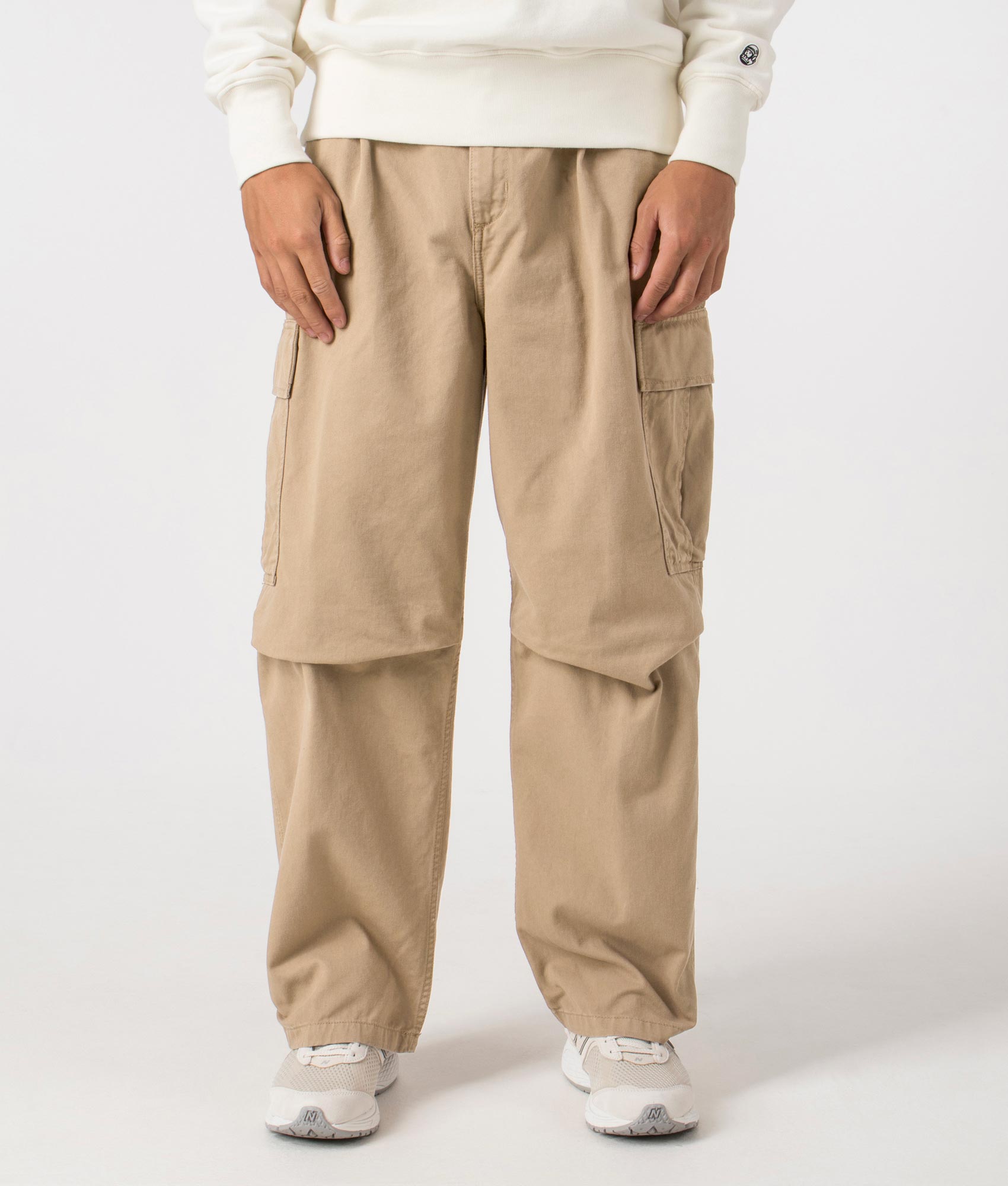 Cole Cargo Pants in Peanut - Carhartt WIP - EQVVS, front shot. 