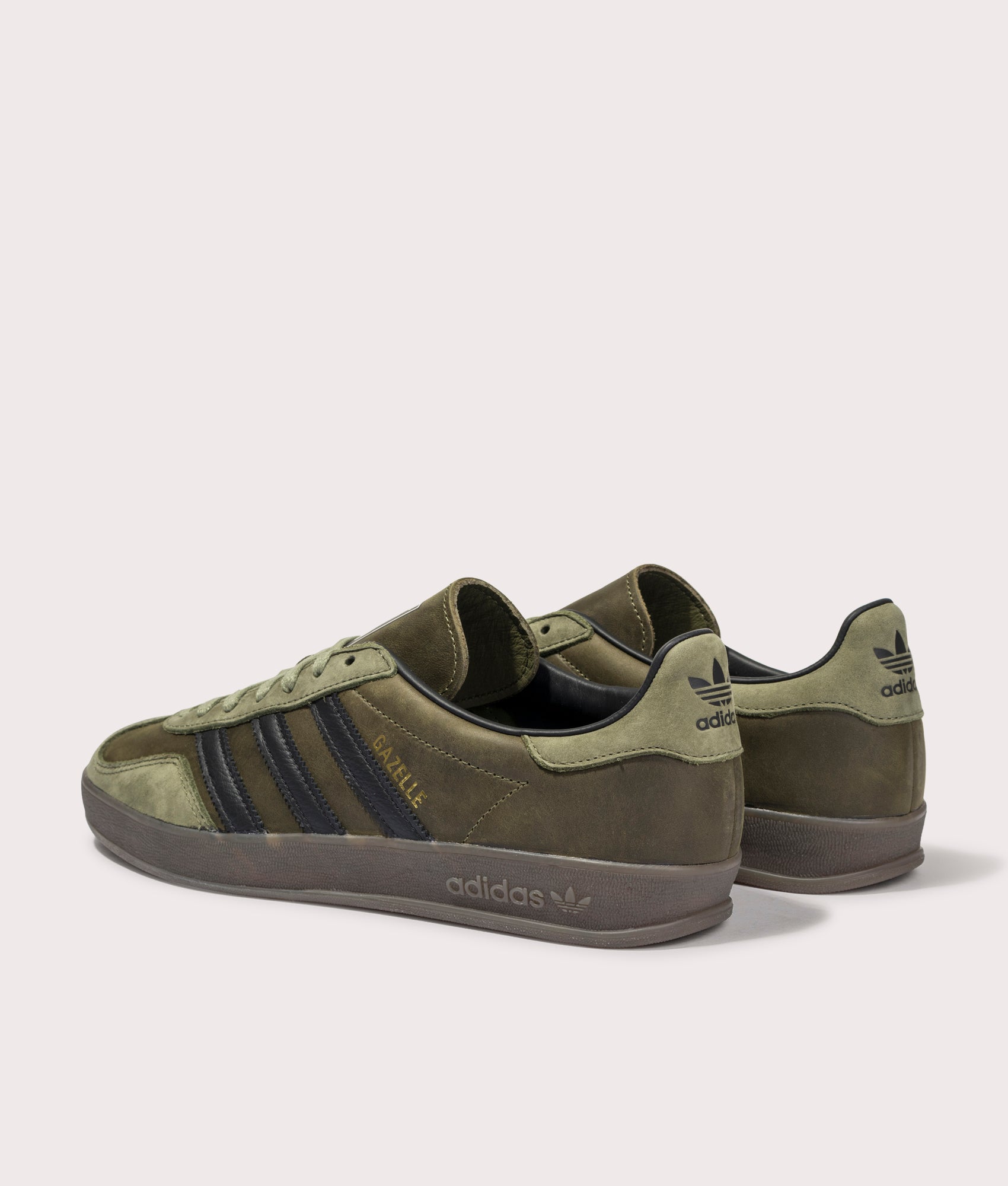 adidas Originals indoor gazelle trainer Olive/Black