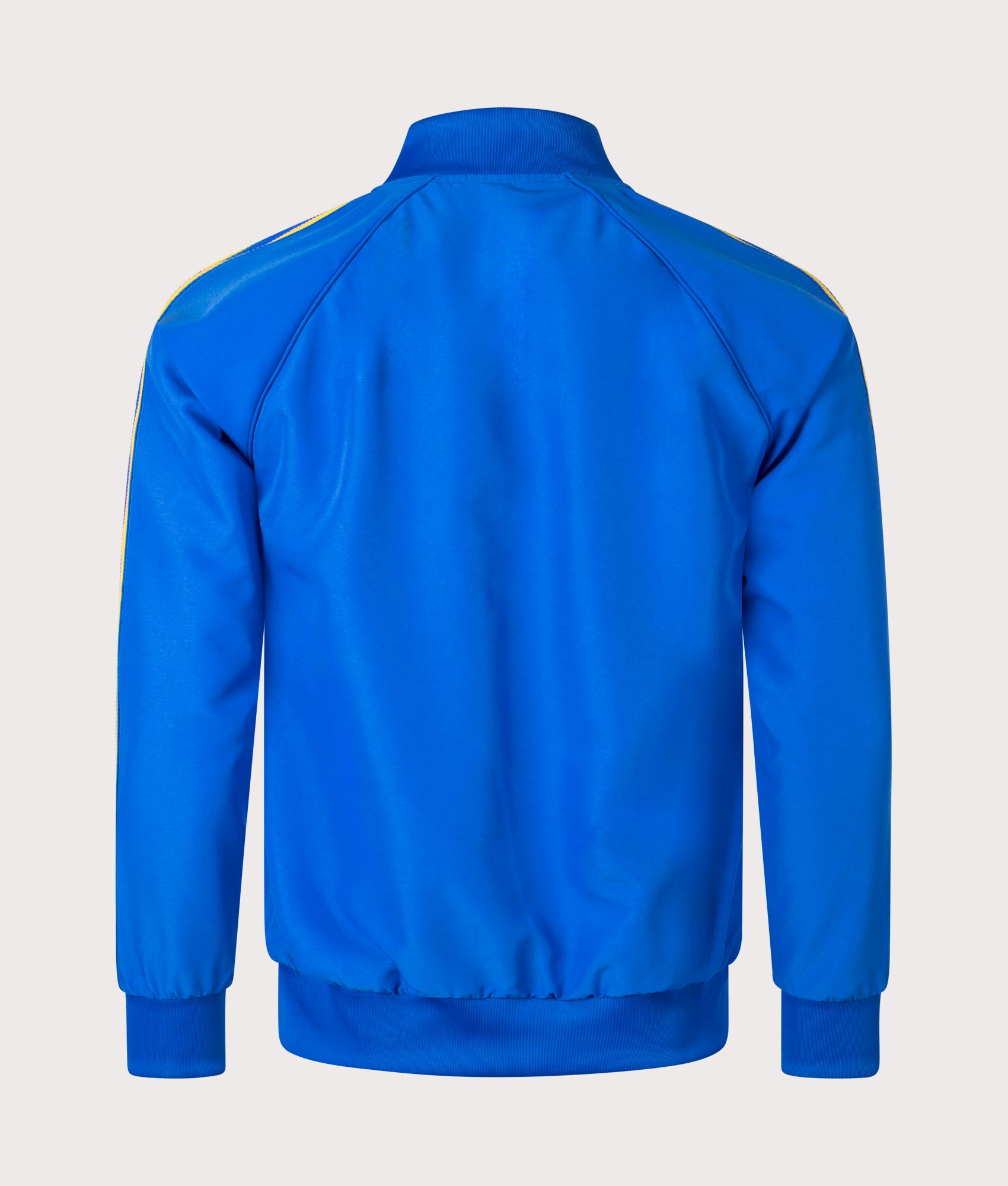 adidas Originals SST Track Top in Blue at EQVVS. Back Shot. 