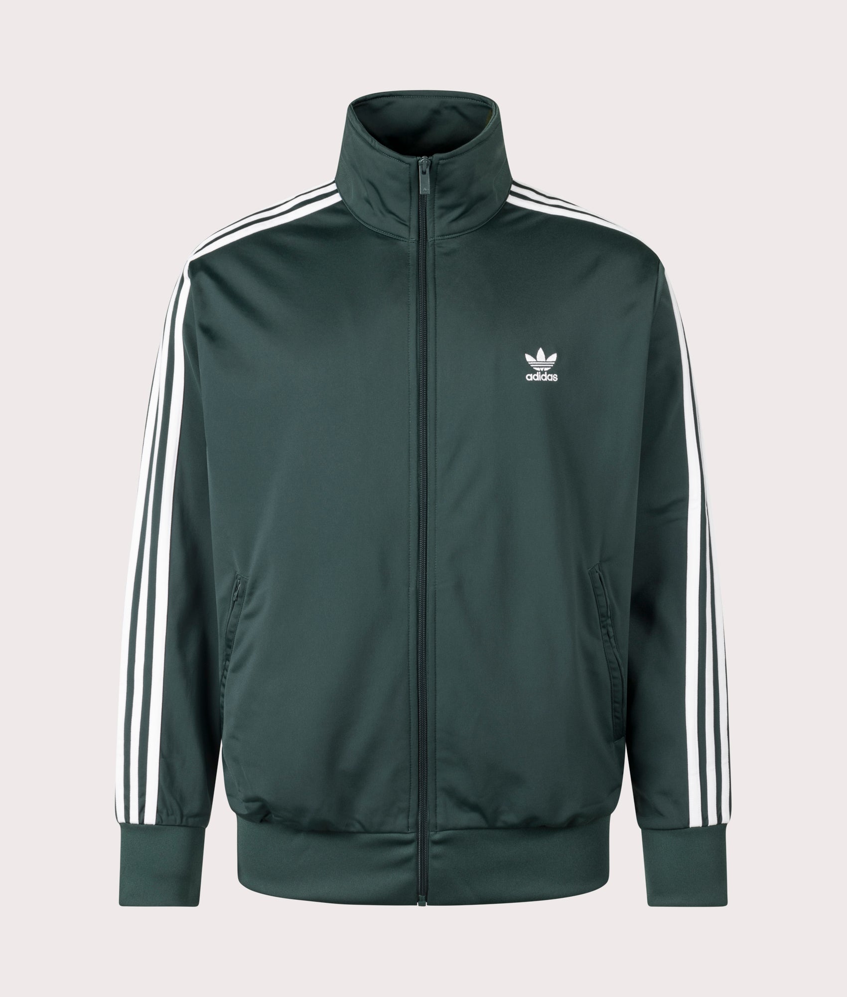 adidas Originals Relaxed Fit Adicolor Classics Firebird Track Top in Mineral Purple. EQVVS Front Shot