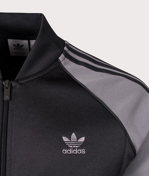 SST Track Top in Black/Grey | adidas Originals| EQVVS