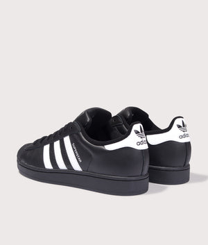 Superstar II Trainers in Core Black/Cloud White/Core Black.  | BOSS | Shot at EQVVS | Back angle shot 