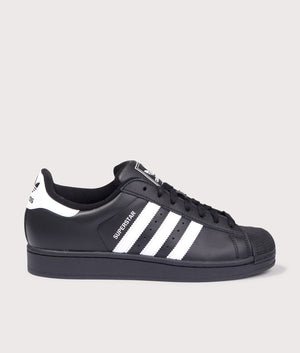 Superstar II Trainers in Core Black/Cloud White/Core Black.  | BOSS | Shot at EQVVS | Side shot 