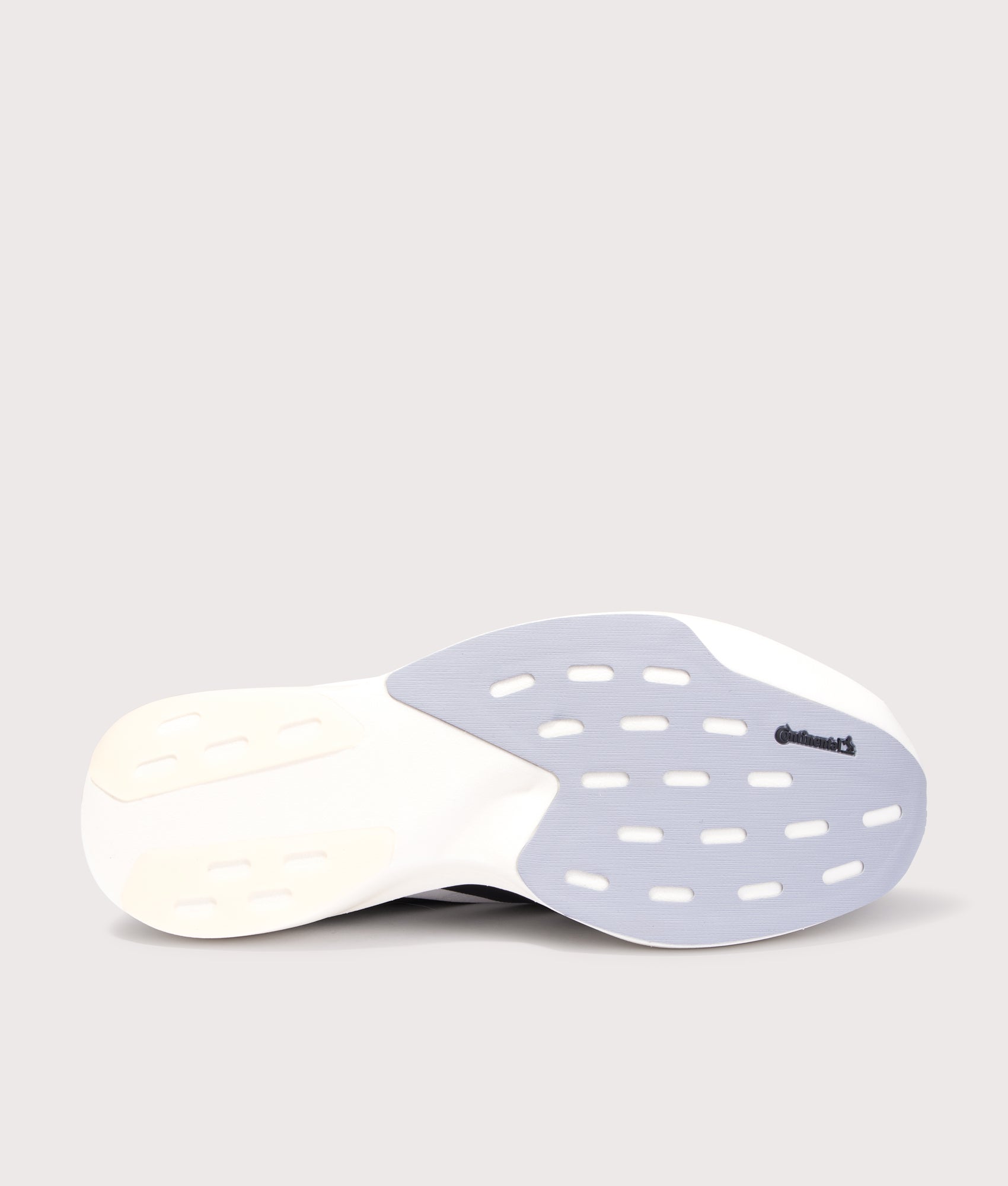 adidas Originals Adizero Evo SL Trainers in Cloud White/Core Black/Cloud White at EQVVS Menswear. Sole shot.
