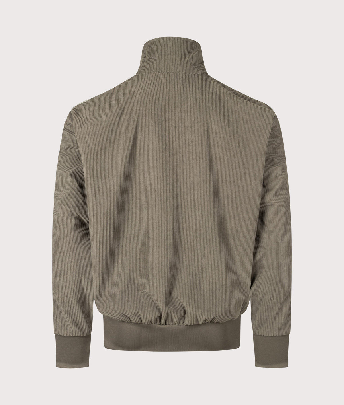 adidas Originals Loose Fit Firebird Corduroy Track Top in Branch at EQVVS Menswear. Back shot.