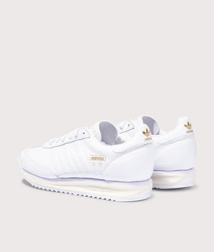 SL 72 RS Trainers in Footwear White/Footwear White/Off White | adidas Original | EQVVS | Back angle shot