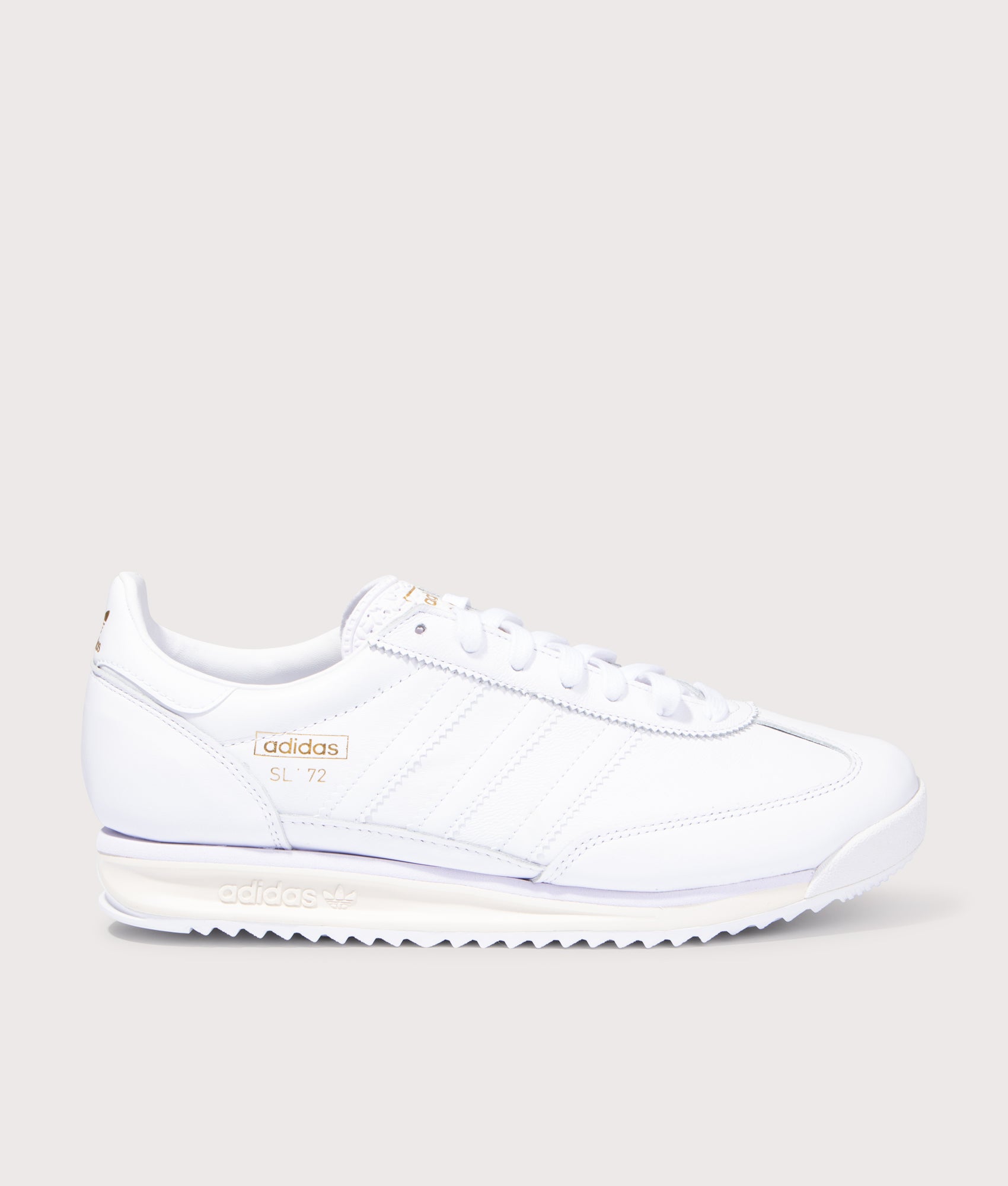 SL 72 RS Trainers in Footwear White/Footwear White/Off White | adidas Original | EQVVS | Side shot 