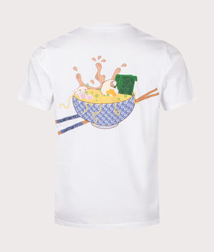 Noodle Soup T-Shirt in White by Carhartt WIP - EQVVS, back shot. 