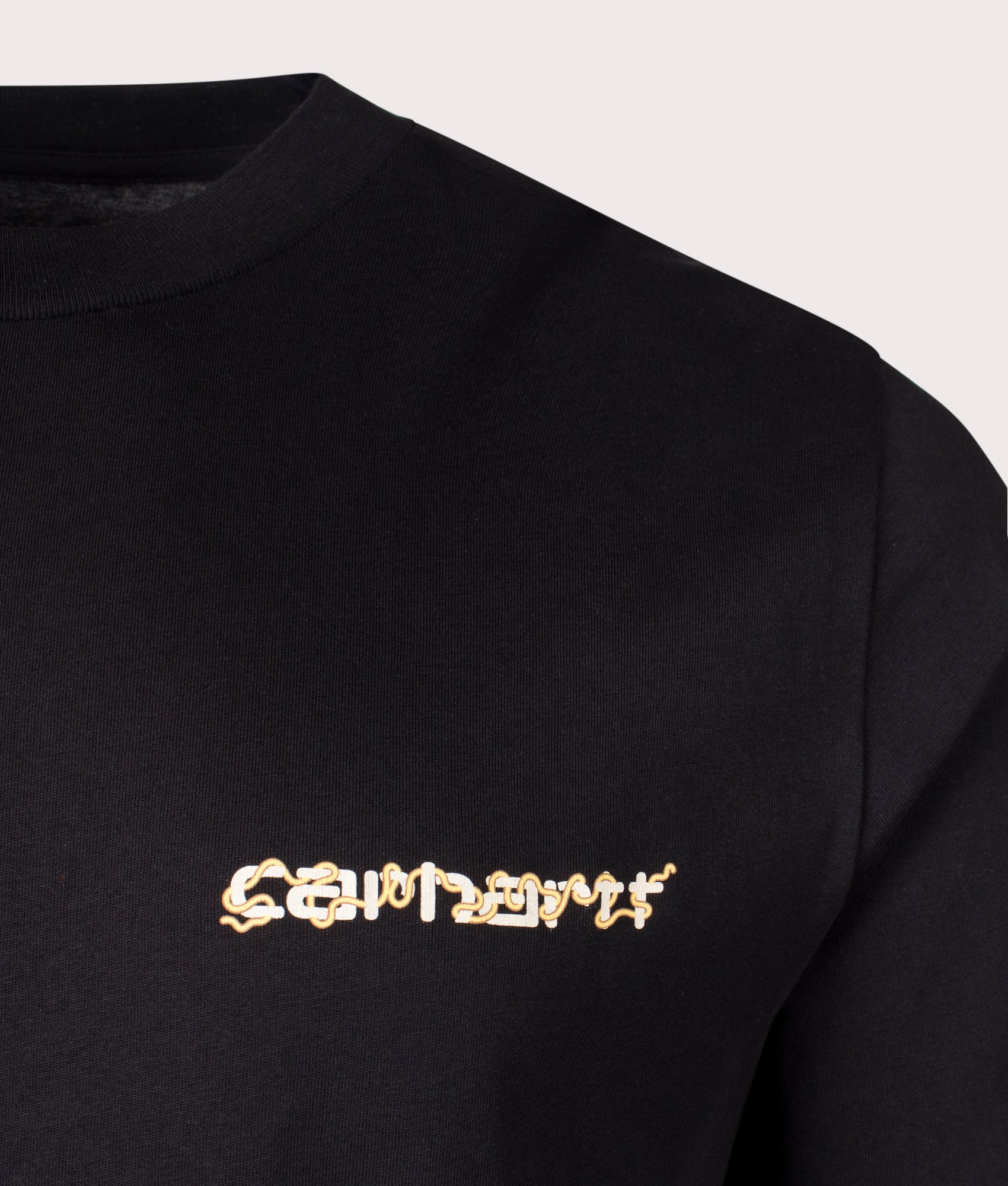 Noodle Soup T-Shirt in black - Carhartt WIP - EQVVS. Detail shot.