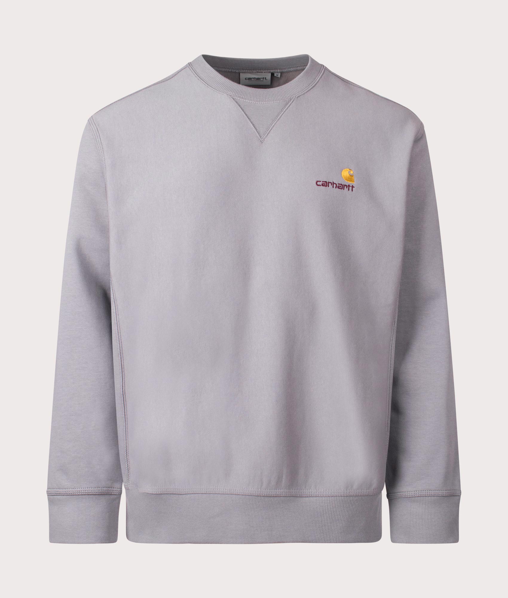 Carhartt WIP American Script Sweatshirt in Yosemite at EQVVS Menswear Front Shot
