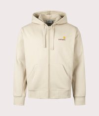 Relaxed Fit American Script Zip Through Hoodie: 2LPXX Fleur De Sel 