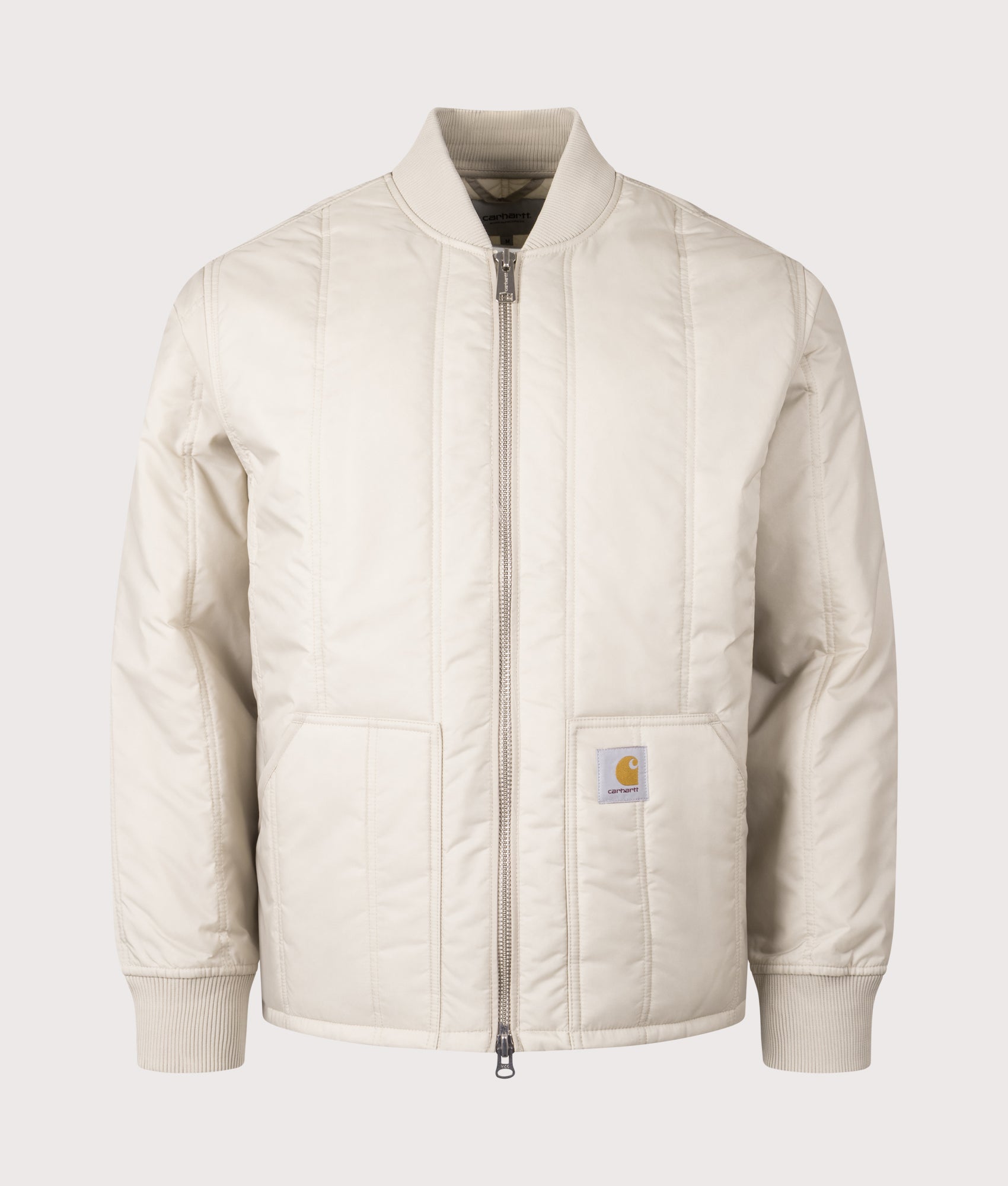 Carhartt WIP Lachlan Liner in Fleur de Sel beige. EQVVS Front Shot.