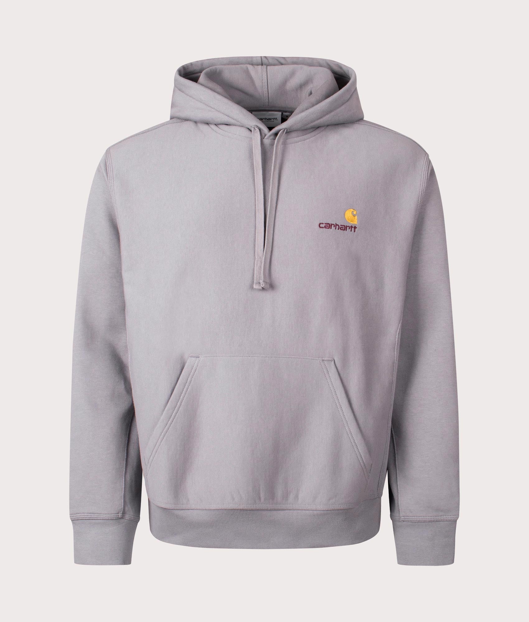 Carhartt WIP Relaxed Fit American Script Hoodie in Yosemite at EQVVS Menswear Front Shot