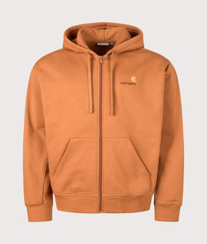 Relaxed Fit American Script Jacket in Sienna | Carhartt WIP | EQVVS | Front shot 