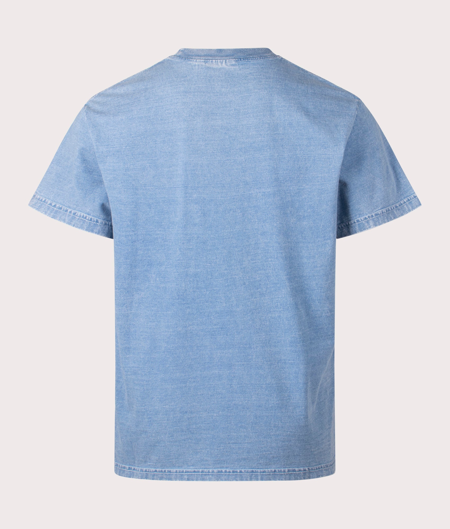 Carhartt WIP Relaxed Fit Ingo Pocket T-Shirt in Light Blue, 100% Cotton. Back shot. 