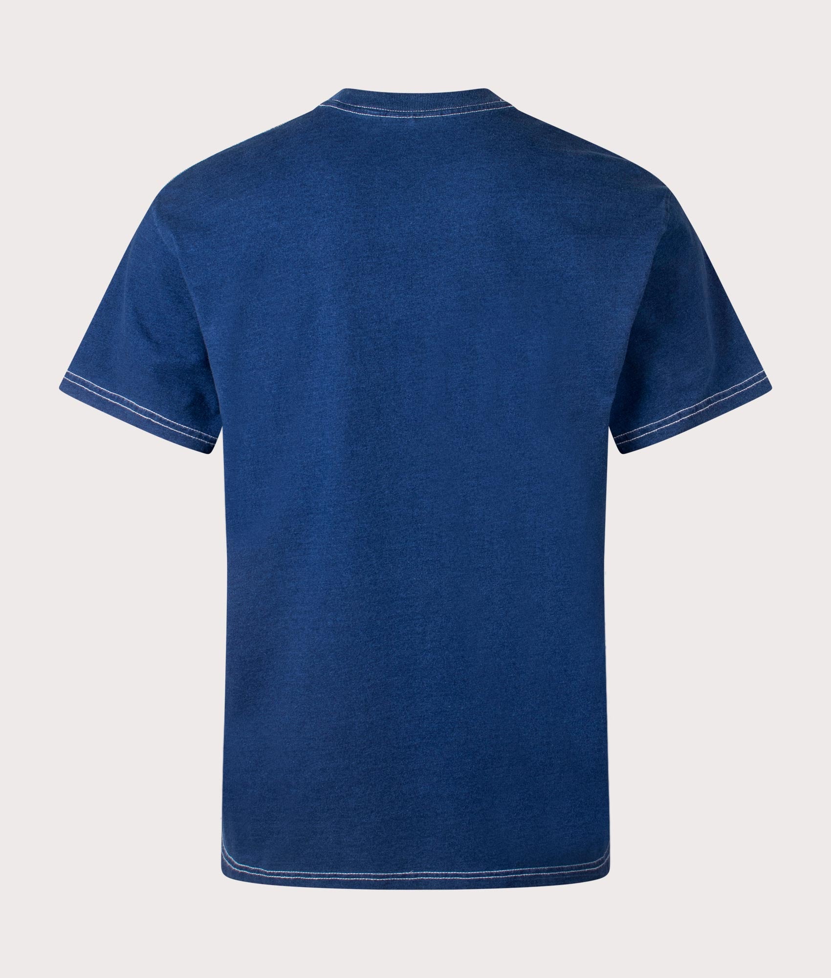 Carhartt WIP Relaxed Fit Ingo Pocket T-Shirt in Dark Blue, 100% Cotton at EQVVS. Back shot. 