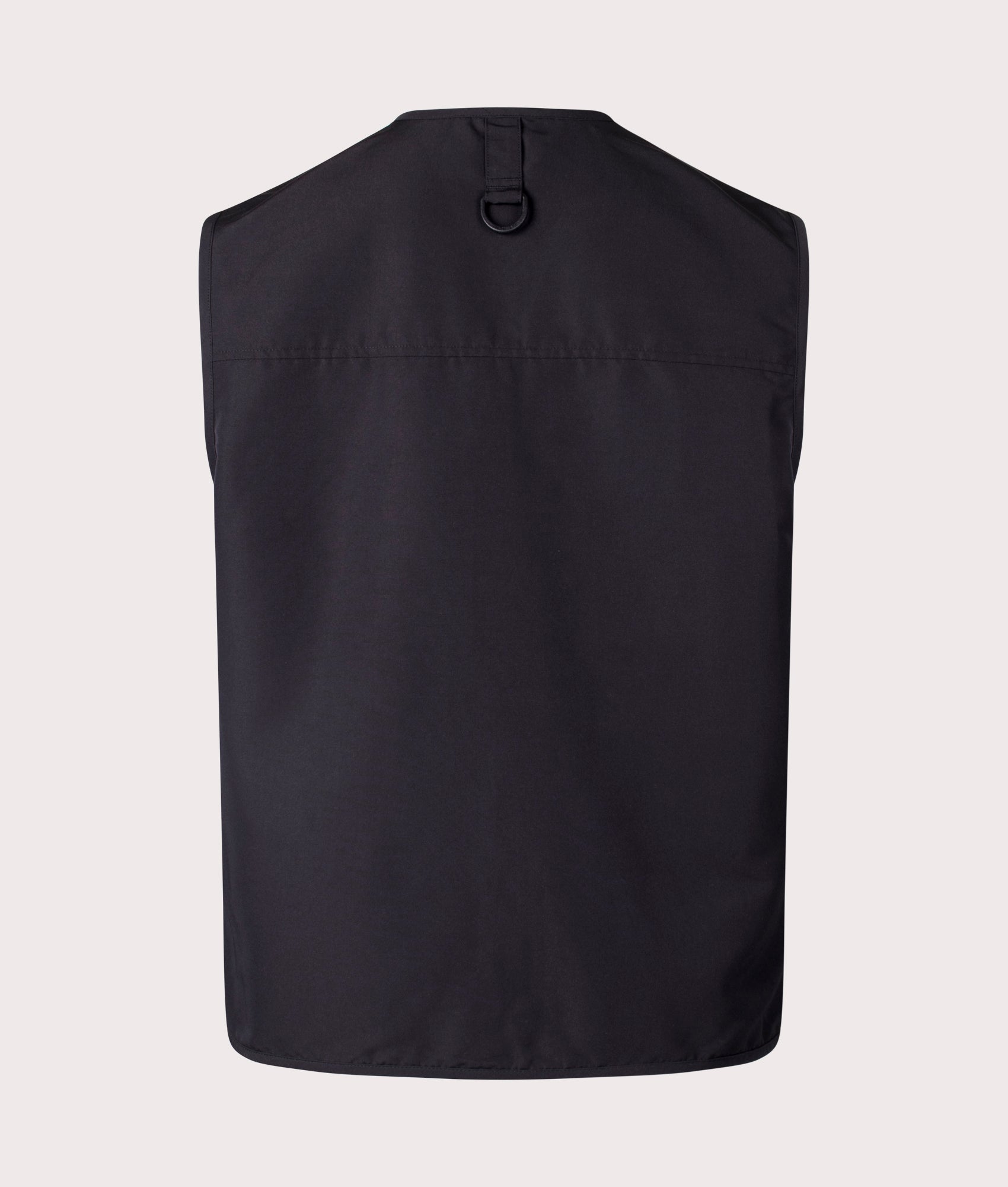 Carhartt WIP Irwin Vest in Black at EQVVS. Back shot. 