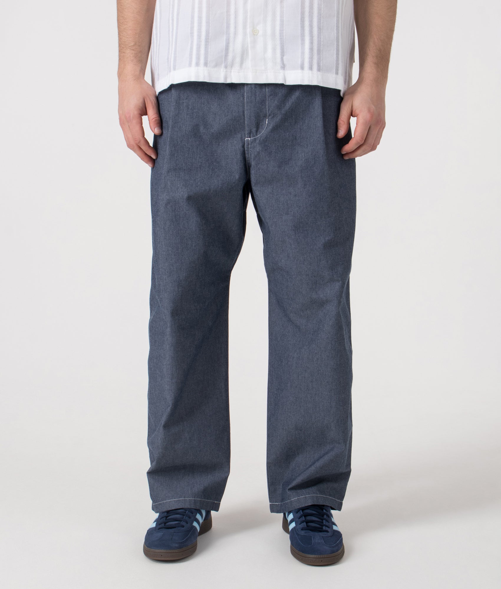 Relaxed Fit Blake Pants. Shot by EQVVS. Front shot.