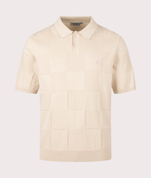 Checker Polo Shirt in Fleur De Sel Carhartt WIP EQVVS