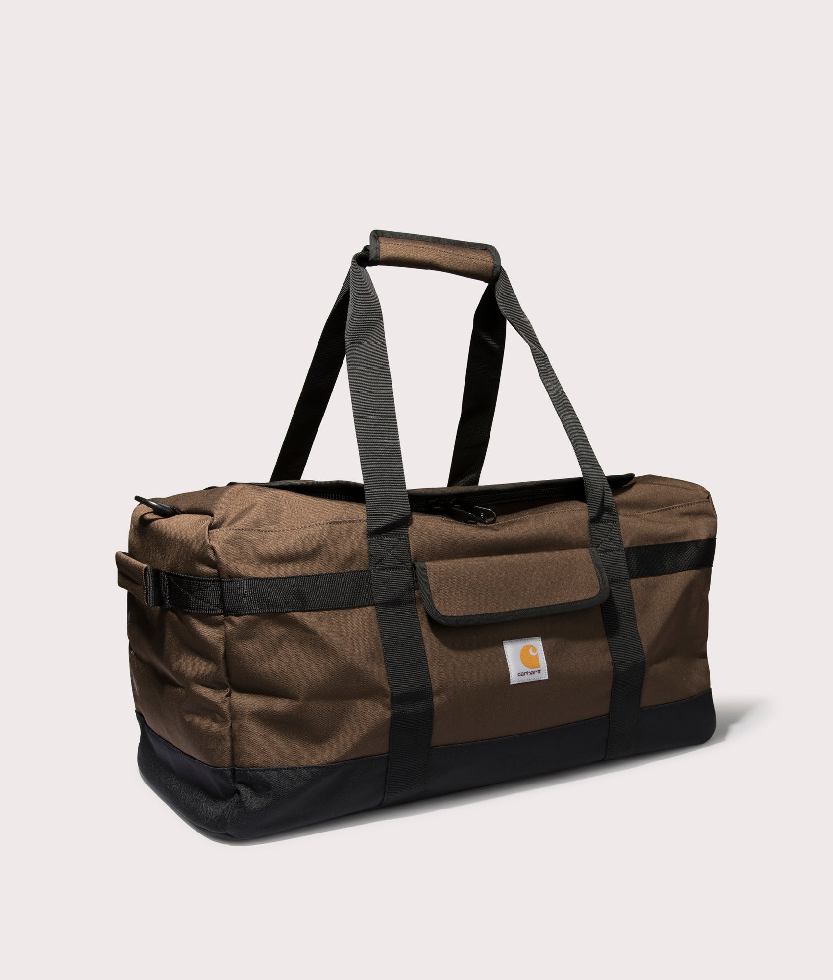 Carhartt WIP Jack Duffle Bag in Liberica Brown at EQVVS menswear Angle shot