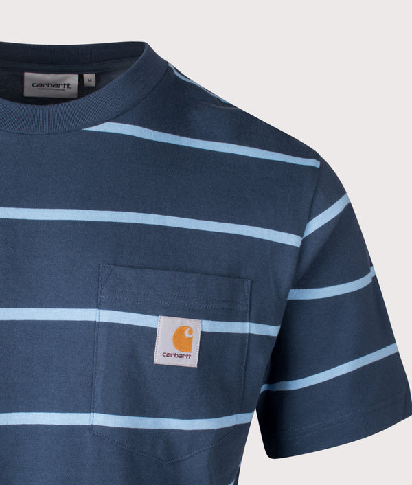 Aiken Pocket T-Shirt in Dusty Blue | Carhartt WIP | EQVVS