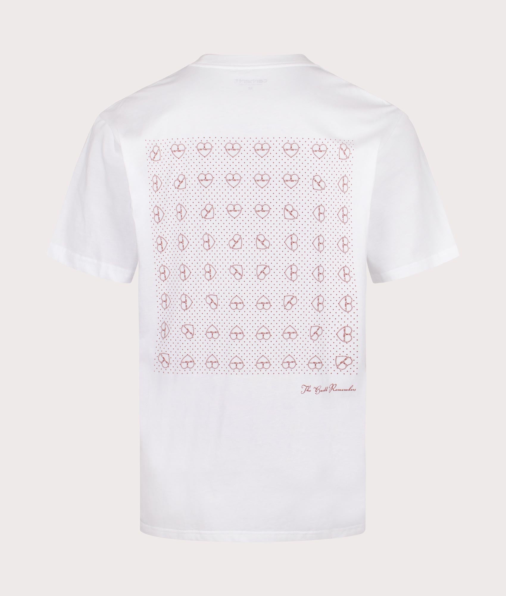Carhartt WIP  Relaxed Fit Furoshiki T-Shirt in White/Red. Shot at EQVVS.  Back detail shot