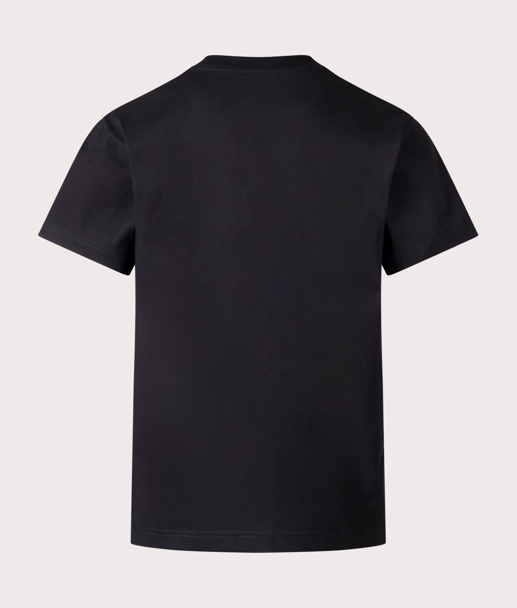 Carhartt WIP Relaxed Fit Flaming Ducks T-Shirt in Black, 100% Cotton at EQVVS. Back shot. 