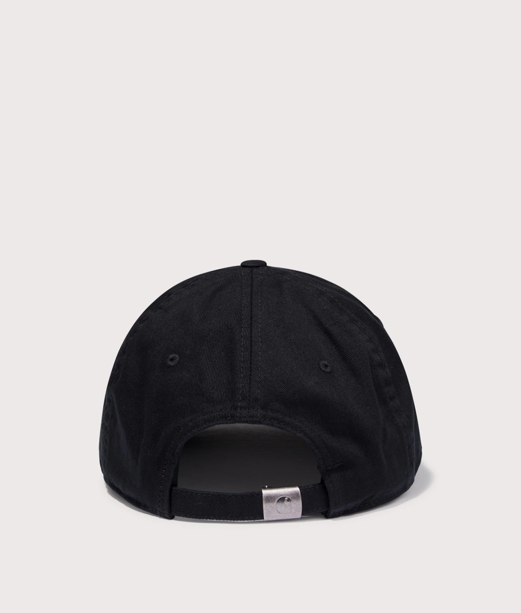 Carhartt WIP Script Cap in Black/Hortensia. 100% Cotton | Carhartt WIP | EQVVS | Back shot 