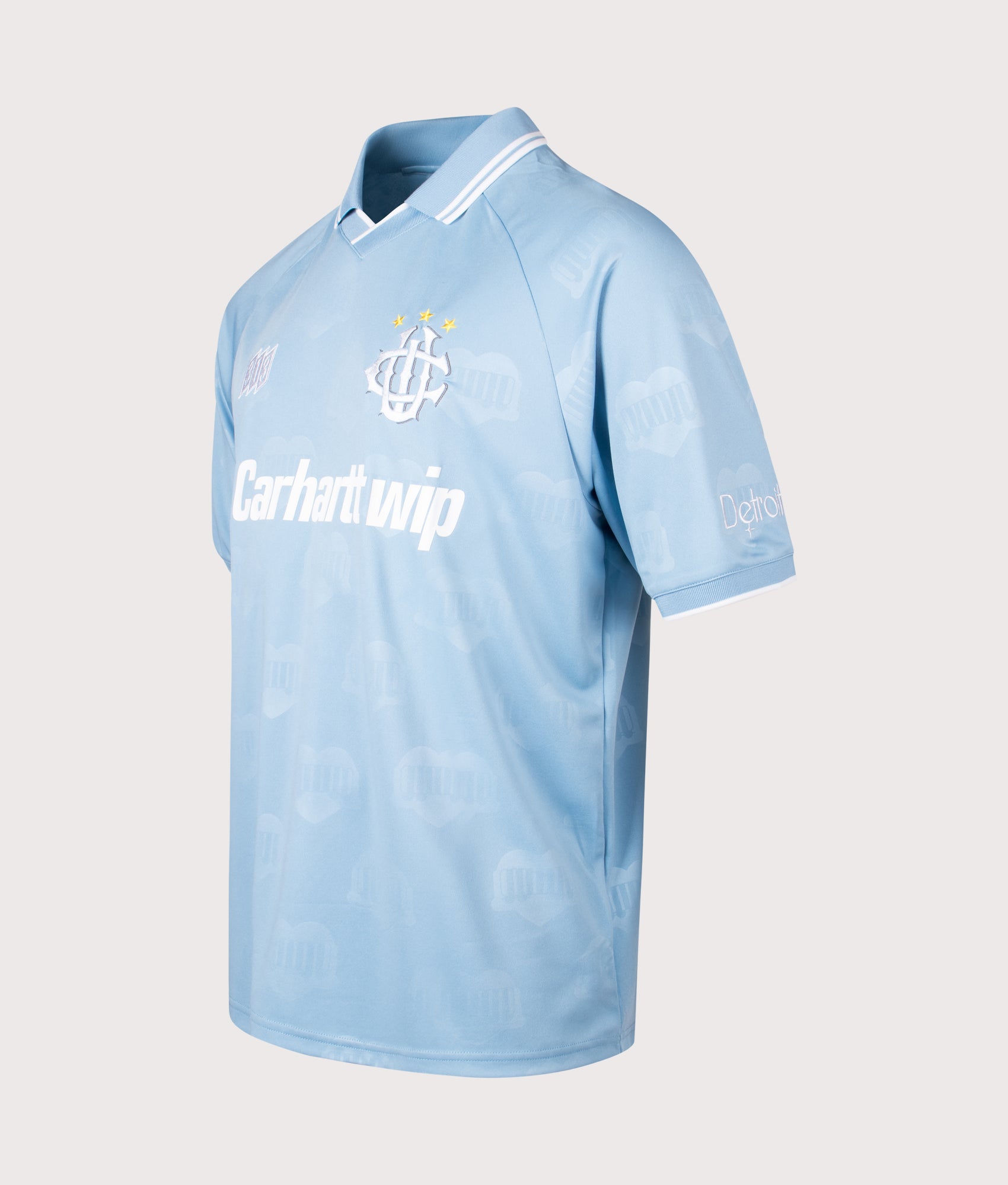 ウェア Carhartt WIP S/S HARTS FOOTBALL BLUEBIRD Carhartt WIP Hartts Football T-Shirt - blue (heart train