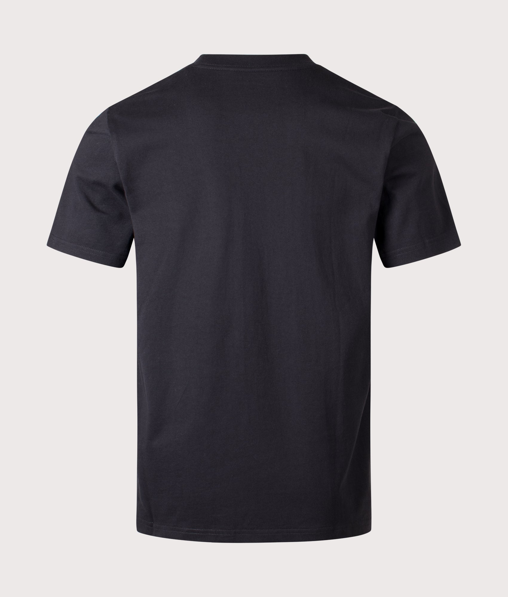 Carhartt WIP University Script T-Shirt in Black at EQVVS Menswear. Back shot.