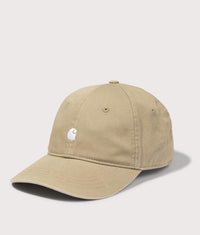 Madison Logo Cap: 1Q5XX Leather/White 